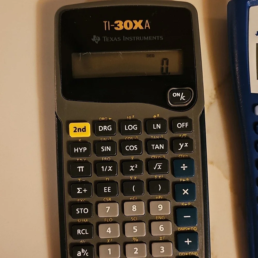 Texas Instruments TI-30XA TI-30XIIS Scientific Calculators LCD Display Handheld